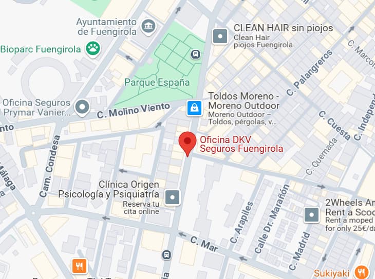 Ubicacion Seguros Fuengirola Oficina Comercial DKV